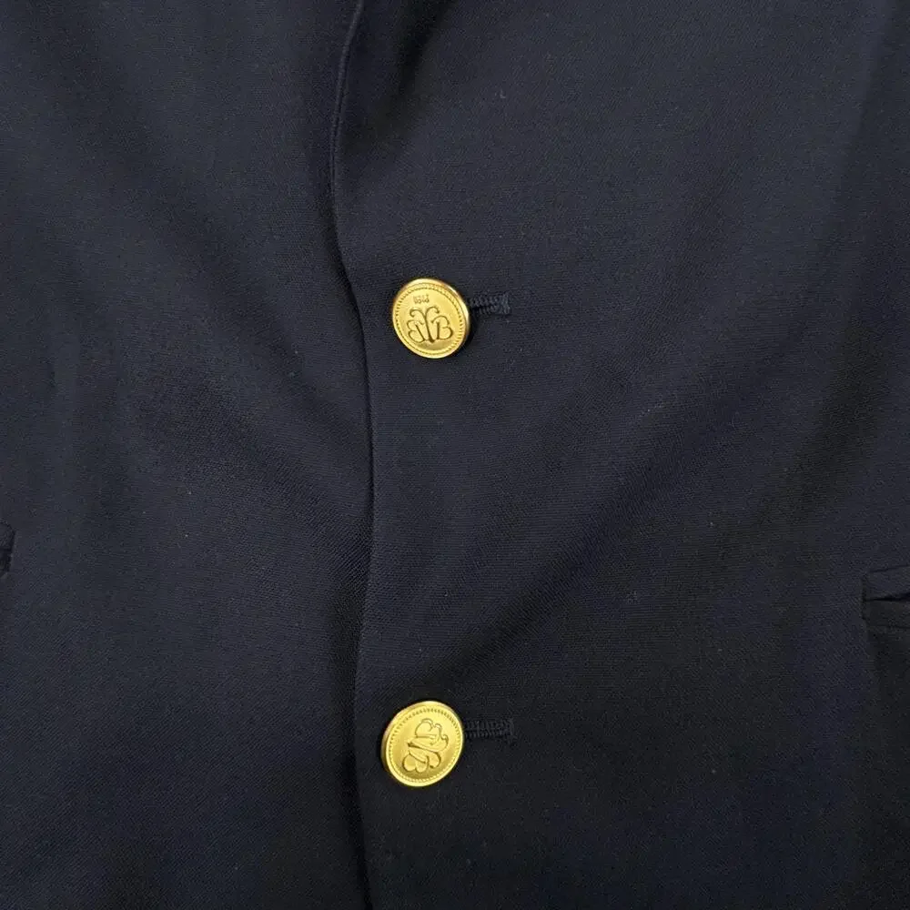 Vintage Brooks Brothers Brooksease Sport Coat Blazer Mens 41R Navy Blue Wool USA